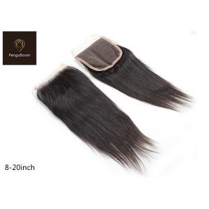8-20 inches 4 by 4 Remy Human Hair Closure Tight And Neat