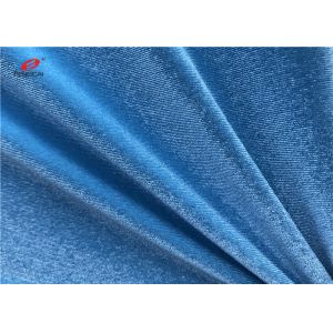 Korean Warp Knitting Spandex Velvet Fabric 92 Polyester 8 Spandex For Women