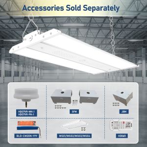 220W Linear High Bay LED Light Suspended Installation 3CCT Adjustable 3000K