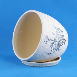 Customized Round Ceramic Pots Wide Selection Drainage Included