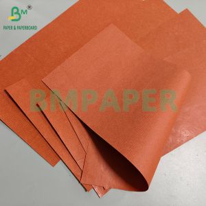 40gsm MG Red Wax Striped Kraft Paper For Pears And Other Fruit Packing