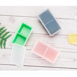 Silicone Ice Cube Molds With Removable Lids Reusable And BPA Free For Whiskey,