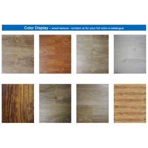 Fireproof 3.5mm SPC Wood Flooring Interlocking Vinyl Plank Flooring Easy Install