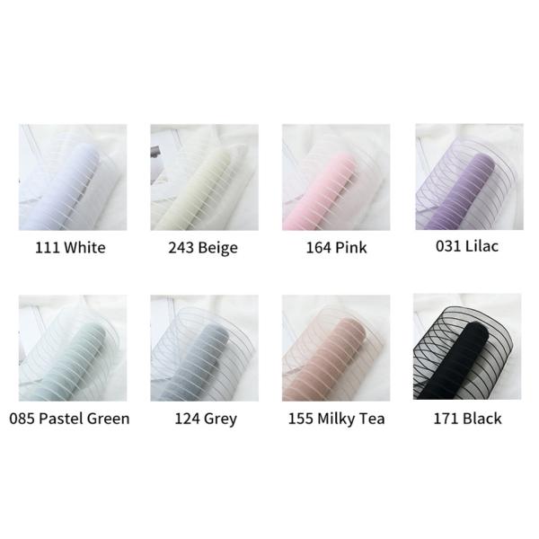 Florist Wrapping Packing Polyester Stripe Deco Mesh Roll 70-80gsm
