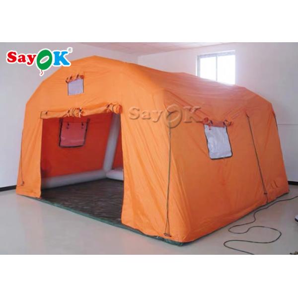 inflatable emergency tent Fire Proof PVC Tarpaulin Inflatable Medical Tent / Medical Relief Tent