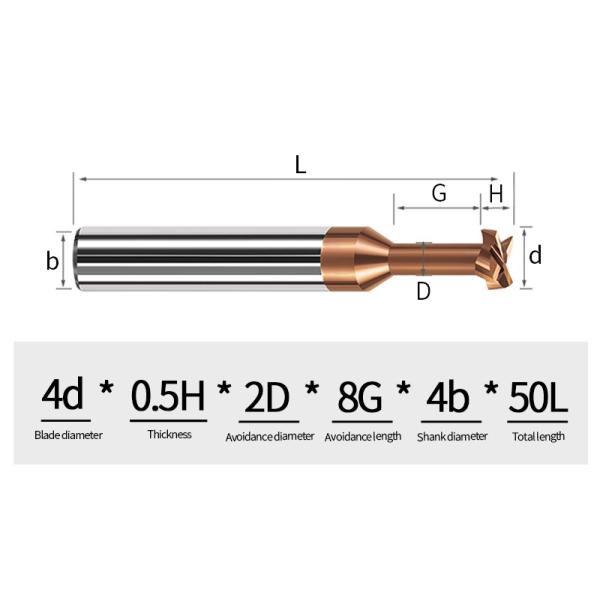 Solid Carbide Coated 4 Flute T Slot Milling Cutter for Lathe Machine Customizable ODM/OEM Manufacturer's Cutting Steel Aluminum