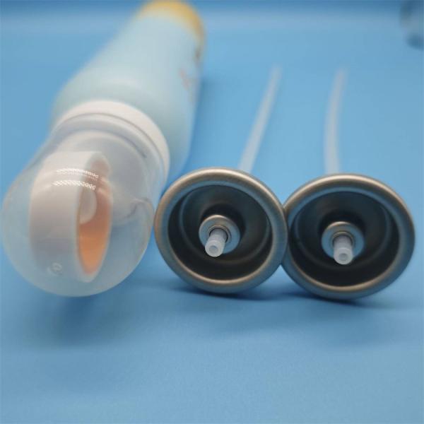 Fine Dispensing Sunscreen Spray Aerosol Valve For Outdoor Protection and Portable Usage