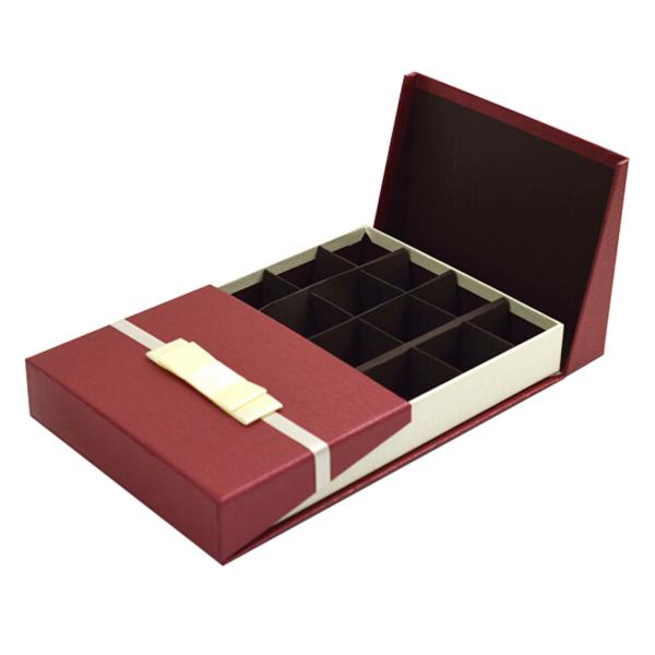 Buy custommiddle door-opened hinged chocolate box with magnet closure at wholesale prices