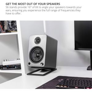 Small Speakers Tabletop Steel Computer Speaker Stands with Customized Instructio