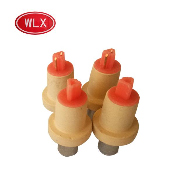 Temperature measuring probe mark vii for molten steel in steel mill and foundry