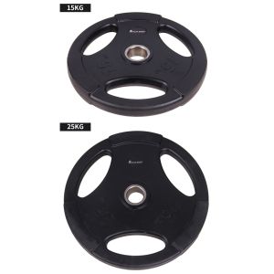 45 Lb Rubber Weight Plates Green Weightlifting Bumper Plate 51mm