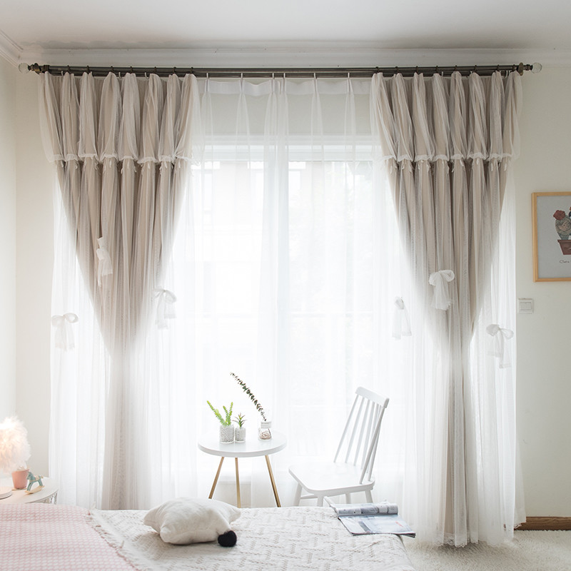 Jacquard Polyester Curtain Fabric Leaf Pattern Print Blackout