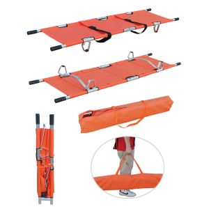Portable Aluminum Alloy Foldaway Stretcher, Emergency Patient Transfer
