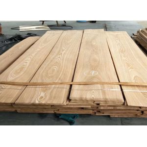 China 0.3mm 0.4mm Thickness Brown Ash Wood Crown Cut Veneer For MDF on sale
