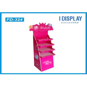 Recycled Cardboard POP Displays / 4 Tier Display Racks Walmart Approved