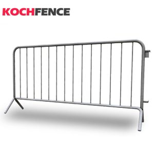 Low Carbon Steel Crowd Control Barriers , Easy Stacking Metal Traffic Barrier