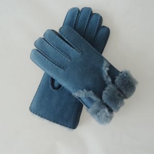 High quality Shearling Sheepskin Gloves sheepskin ladies leather gloves