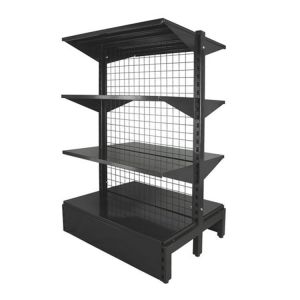 Rectangular Wire Mesh Display Rack Shelving Retail Store Wire Mesh Display