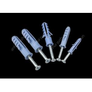 8mm Plastic Wall Plug Screws OEM Pp Or Pe Material Use For Wall