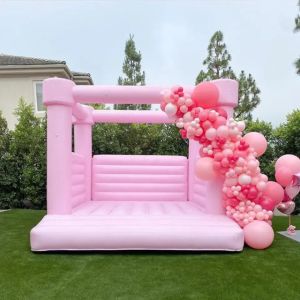 Inflatable Bouncy Castle White Bounce House For Wedding Jumping Castle