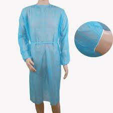 Buy Unisex Disposable Medical Gowns Biodegradation Fluid Resistant Non Sterile at wholesale prices