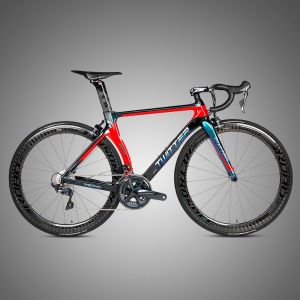 Multi Color Carbon Fiber Road Bike R8000 Groupset Long Range High Carbon