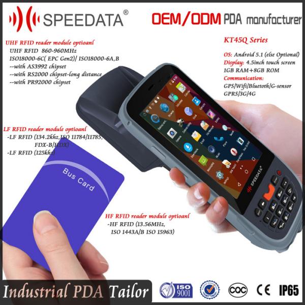 Long Range UHF RFID Reader Writer Handheld RFID Reader 900mhz with Bluetooth