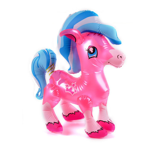 PVC inflatable pretty horse,Kids Gifts Birthday Party Toy