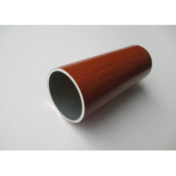 Buy Diameter 30mm Aluminium Round Tube Wood Grain Painted Environment Protection at wholesale prices