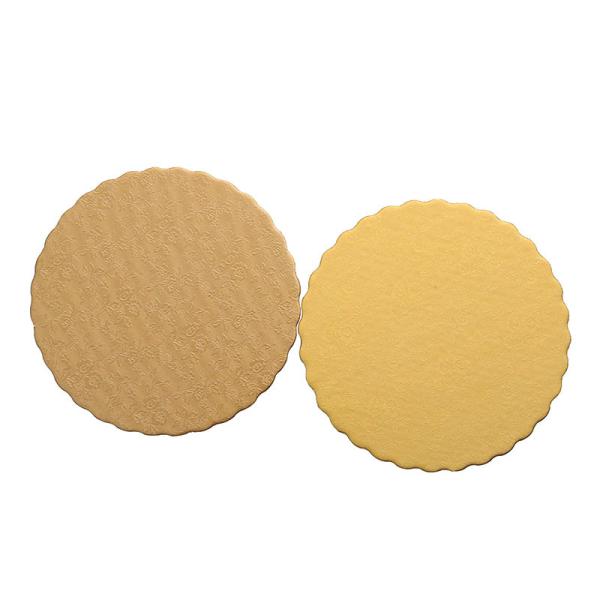 Buy 8 Inch Opp Bag Packing Golden Foil Cake Paper Board at wholesale prices