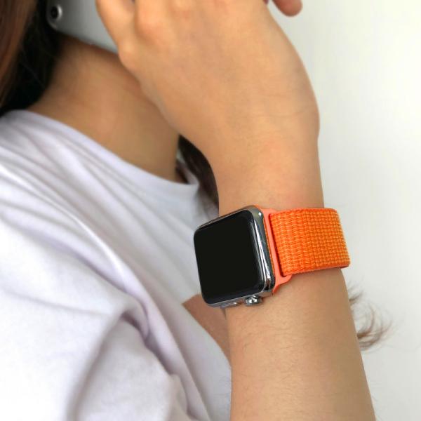 Nylon Smart Watch Band Strap 38mm 40mm 42mm For Apple