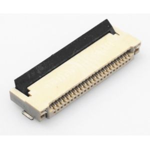 Quality Alinta 1.0mm Pitch FPC Connector Front Contact Back Flip Height 2.0mm Horizontal SMT Type FFC Connector for sale
