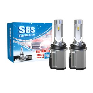 12V Multicolor LED Headlights S8S 9005 9006 8000k CCT Ip68 Waterproof