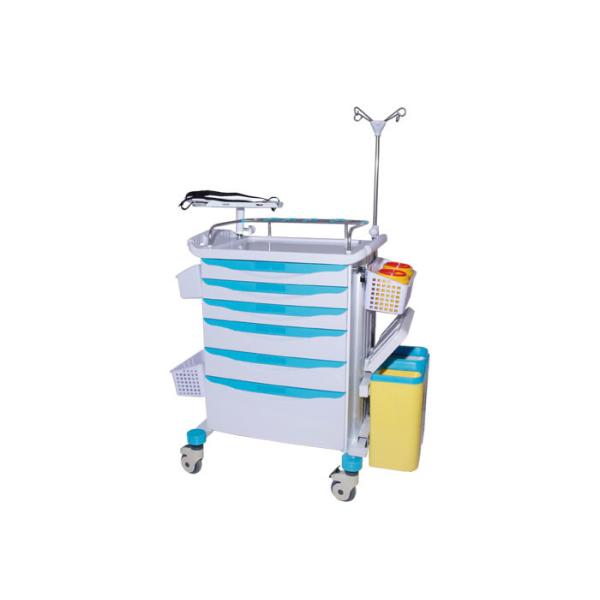 Buy Hospital Therapist Trolley Double Aluminum Alloy Side Columns ABS Body at wholesale prices