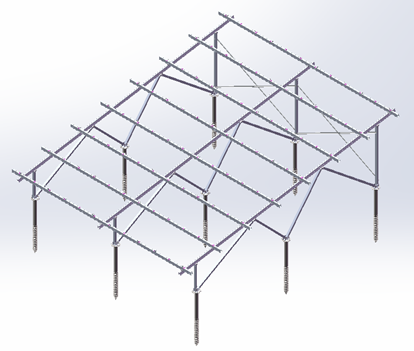 Aluminum Solar Ground Mount System Solar Panel Rack Pv Mounting Systems