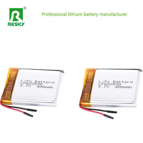Li-ion Battery LP602530 3.7V 400mAh 1.48wh Solar Lithium Lipo Polymer Battery