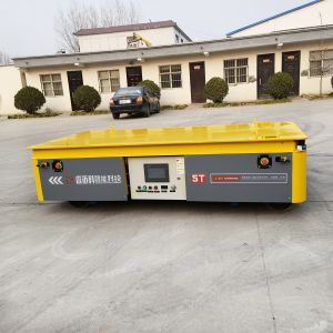 Battery Operated 5 Tons Hydraulic Lift Transfer Trolley PLC Control