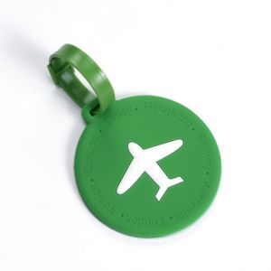 Soft PVC Airport Luggage Tag Travel Bag Labels Baggage Handbag ID Tag Suitcase Tag Name Card Holder for Traveling