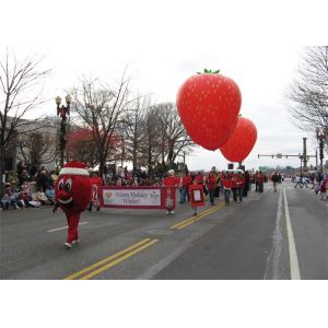 Advertising Inflatables Strawberry Character Balloon Giant Fruits Flying Ball