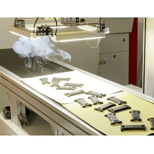 Glass And Aluminium Marking UV Flying Laser Marker Supported AI DXF