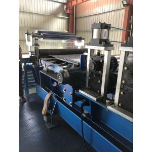 50mm PU Sandwich Panel Machine , 7m/min Continuous PU Sandwich Panel Line