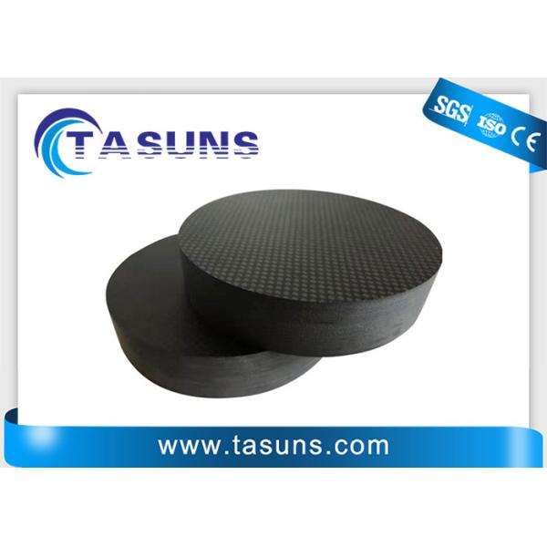 Buy Autoclave Process CNC Milling 100mm Carbon Fiber Block Round Shaped at wholesale prices