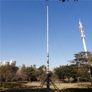 12m Adjustable 6063 Alu Alloy Tripod Telescopic Antenna Mast