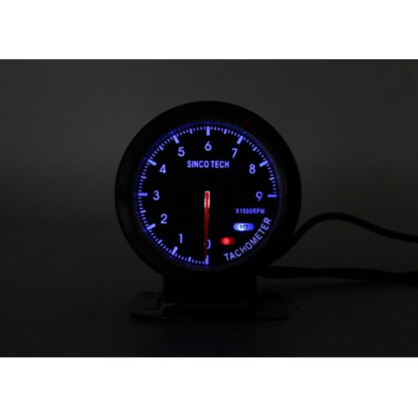 Buy Blue Digital RPM Tachometer , Automotive RPM Meter Circular Instrument at wholesale prices