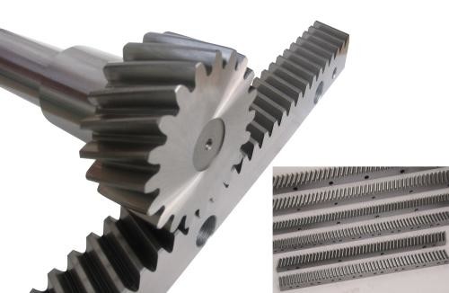 Buy M2 24x24x1000mm Helical Gear Rack And Pinion S45C Steel DIN7 at wholesale prices