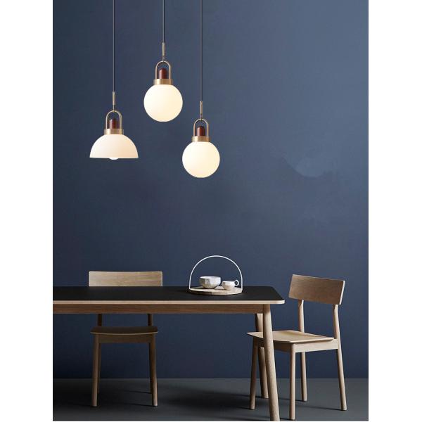 Glass Ball Pendant Lights for Kitchen Dining Room Hanging Lamps(WH-GP-65)