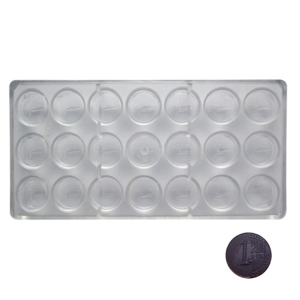 Buy Rectangle Coin Shaped Chocolate Moulds Polycarbonate PC Chocolate Mould at wholesale prices