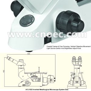 Trinocular Head Metallurgical Laboratory Microscopes 40X - 400X A13.1022