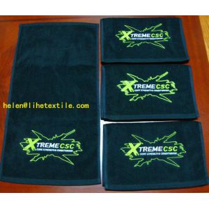 Quality promotion towel with embroidery logo , 100% cotton , 30X50CM for sale