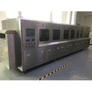 Semiconductor packaging spray cleaning machine with 28 pcs spray rods and long